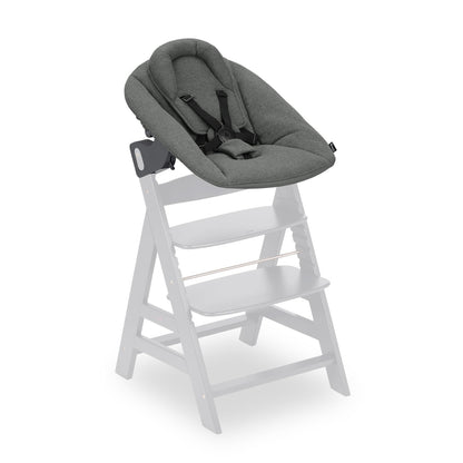 hauck Alpha Bouncer Premium Dark Grey, 2-ühes beebikiik ja söögitooli lisatarvik, sünnist kuni 9 kg