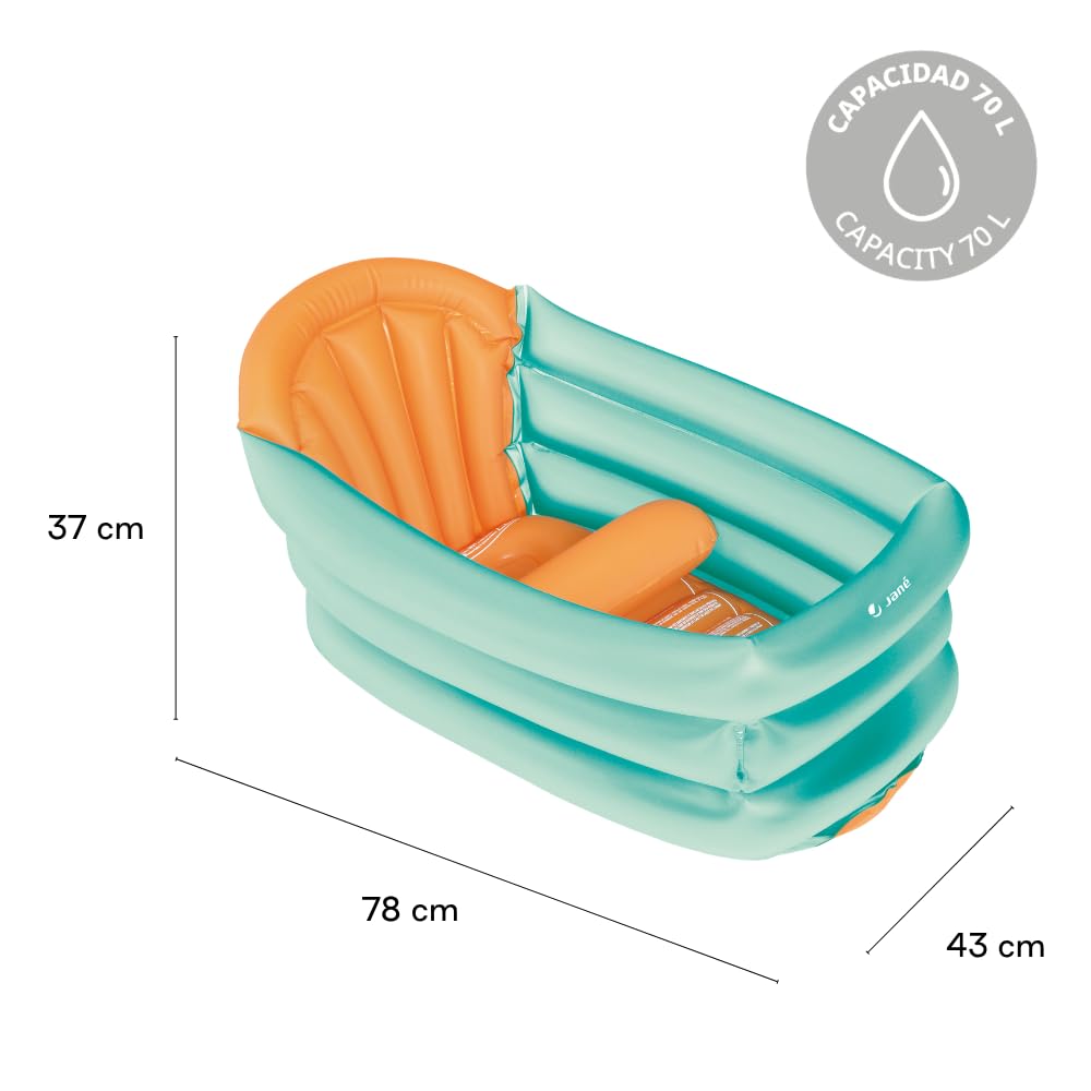 Jane täispuhutav vann, 30 l, roheline/oranž