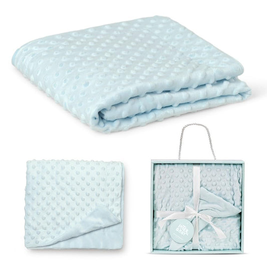 Interbaby Bubbles beebitekk 80 × 110 cm, helesinine