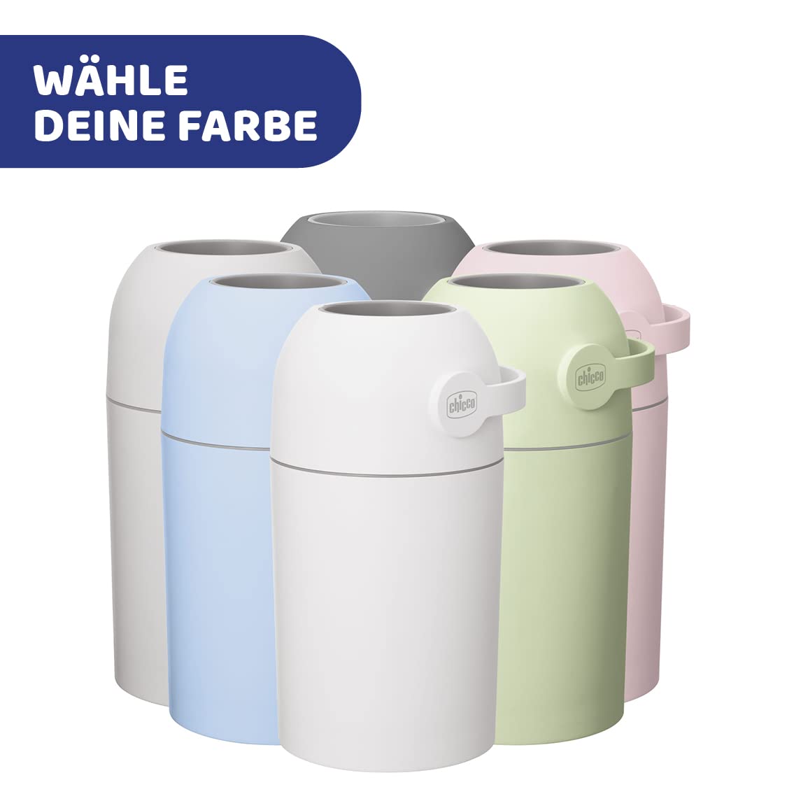 Chicco Windeleimer Odour Off, valge, lõhnavaba süsteem, 25 mähkme jaoks