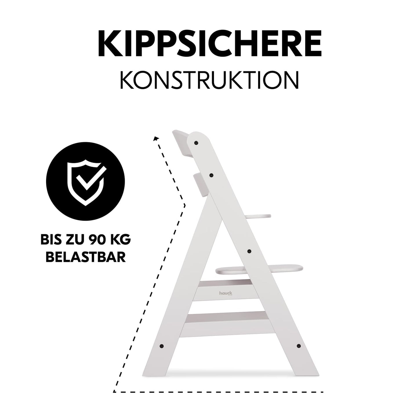Hauck Alpha+ puidust söögitool (kuni 90 kg)