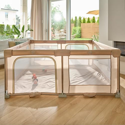Lionelo Florence Easy Fold XL beebiaedik 150 × 180 cm, kokkupandav ja kerge, beež