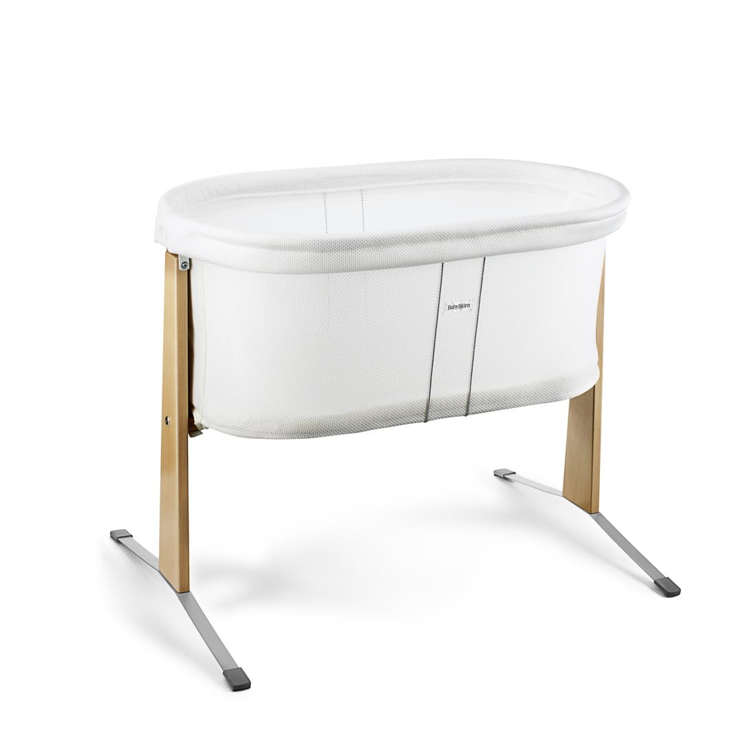 BabyBjörn Cradle -kehto vastasyntyneelle, hellä jousikeinunta, valkoinen, 0–6 kuukautta