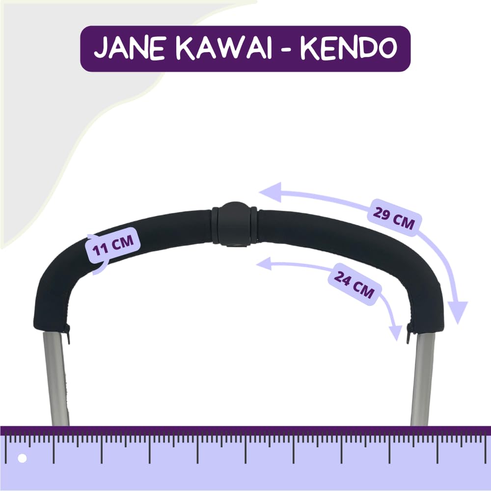 PROTEC TIF neopreenist käepideme katted Jane KAWAI ja KENDO kärule, must