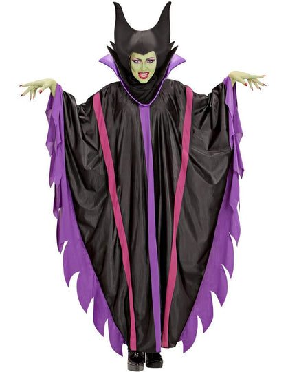 Maleficient kostüüm naistele, M-XL, kleit ja peakate