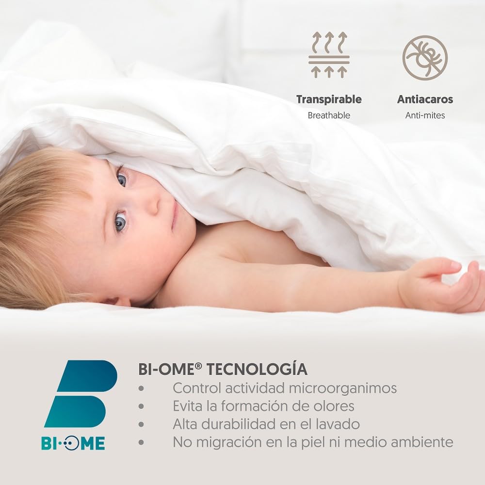 Interbaby veekindel madratsikaitse beebivoodile 50 × 80 cm, valge