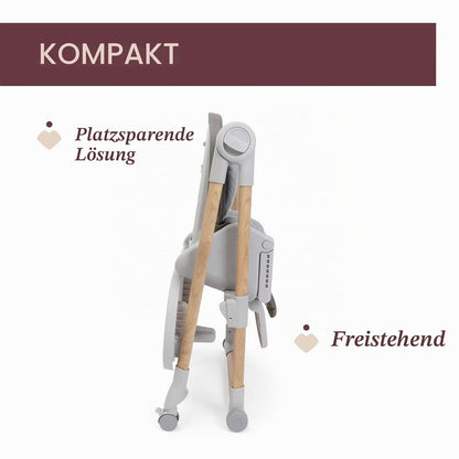 Chicco Polly Armonia söögitool 3-ühes, pruun, alates sünnist kuni 40 kg