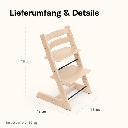 Stokke Tripp Trapp® kasvava syöttötuoli, pyökkipuu, luonnonvärinen (Natural)