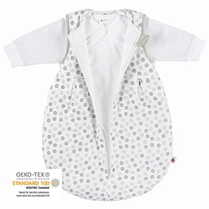 Coconette 2-osaline aastaringne beebi magamiskott Circle, 100% puuvill, 0–3 kuud (50/56)