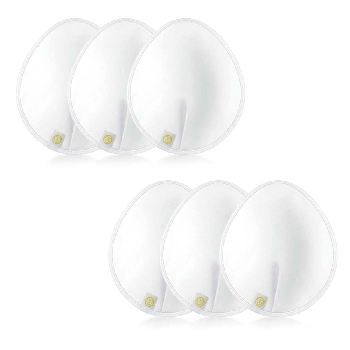 First Days Maternity Supplies korduvkasutatavad rinnapadjad, valged, 18 cm, 6 tk