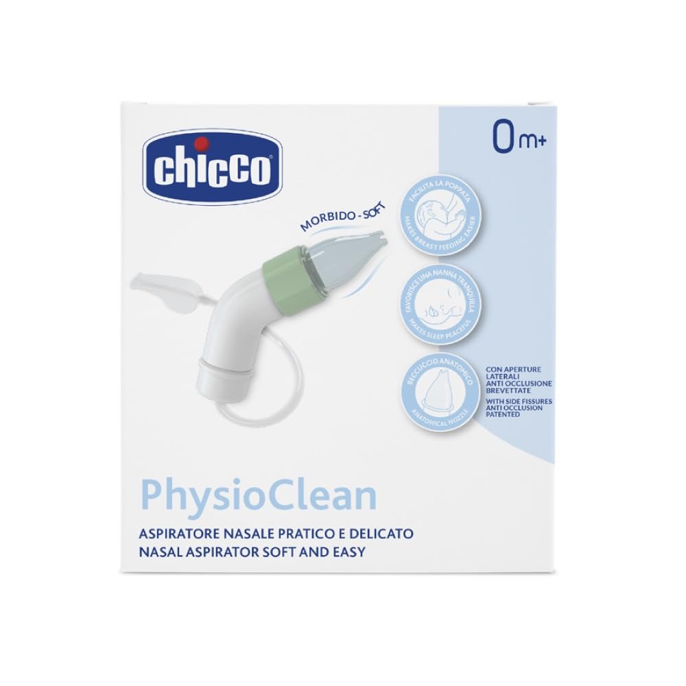 Chicco PhysioClean Soft and Easy ninaaspiraator, roheline