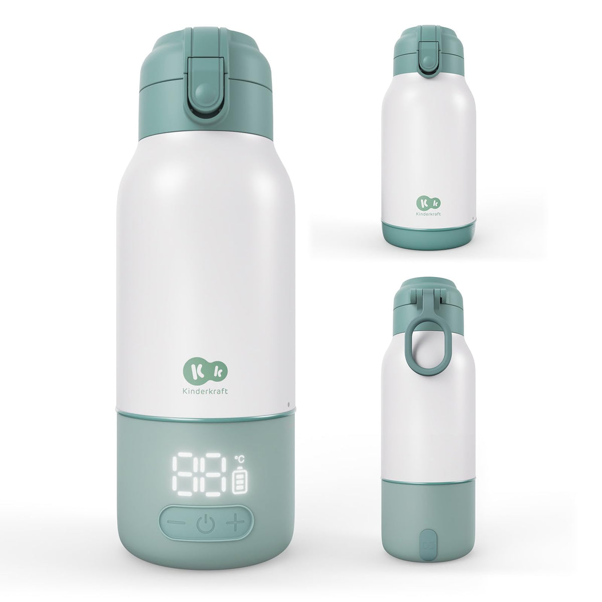 Kinderkraft GAJA pudelisoojendaja 2-ühes termospudel 500 ml, hall