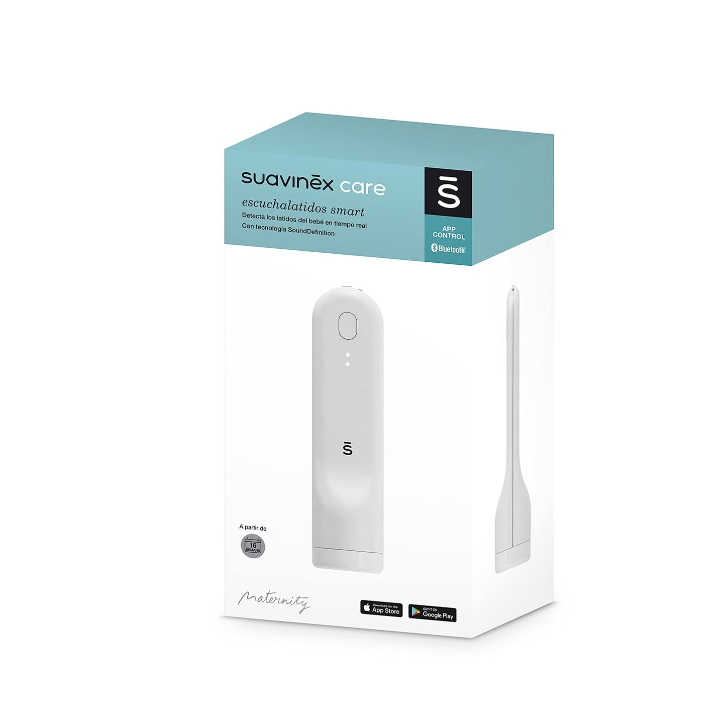 Suavinex SMART loote doppler. Bluetooth-ühendusega loote südamelöökide kuulaja ja salvestaja (valge)