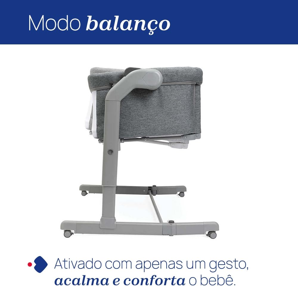 Chicco Next2Me Magic Evo vooditasku ja häll, Light Grey