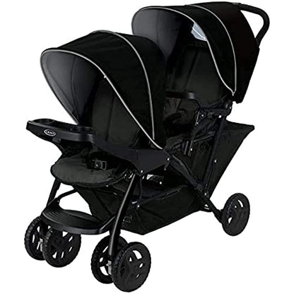 Graco Stadium Duo kahekohaline jalutuskäru Black/Grey, 0-15 kg, kokkupandav