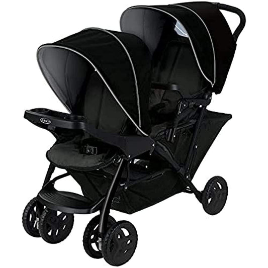 Graco Stadium Duo kahekohaline jalutuskäru Black/Grey, 0-15 kg, kokkupandav
