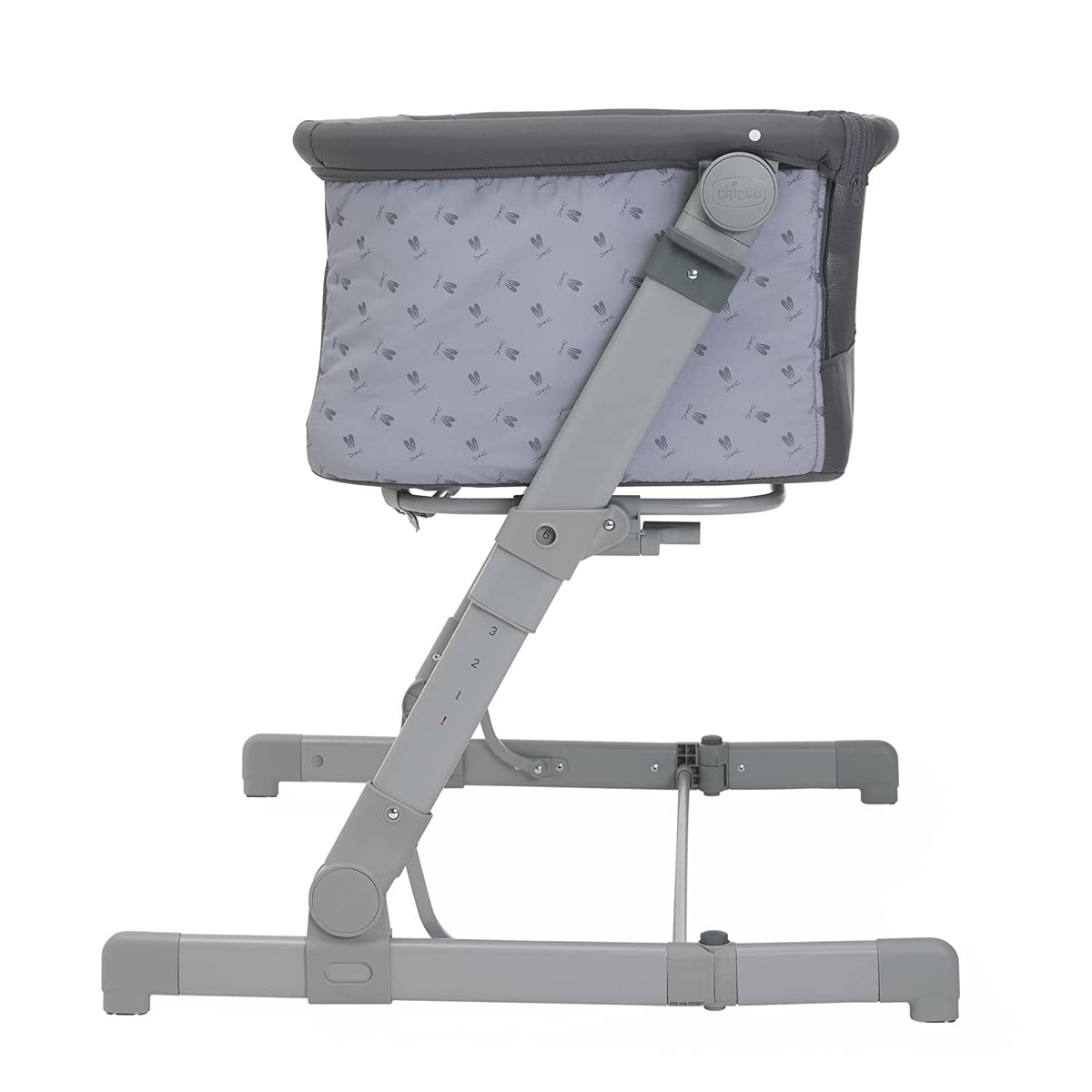 Chicco Next2Me Go -sivusänky vastasyntyneille, tummanharmaa (Dark Grey), 0–6 kuukautta