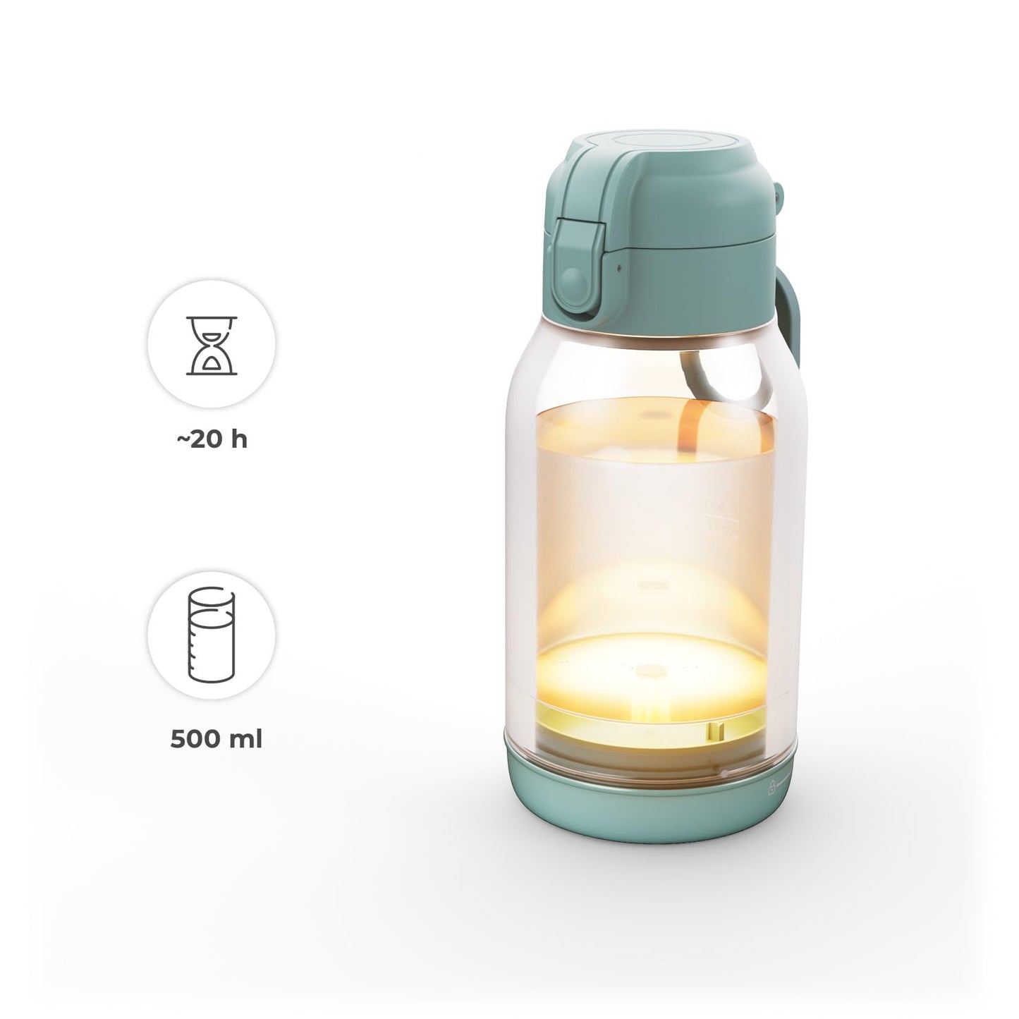 Kinderkraft GAJA pudelisoojendaja 2-ühes termospudel 500 ml, hall