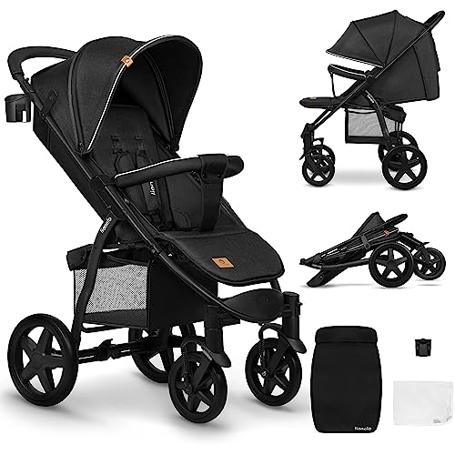 Lionelo ANNET PLUS kerge jalutuskäru, ühe käega kokkupandav, XXL varikatus UPF50+, kuni 22 kg