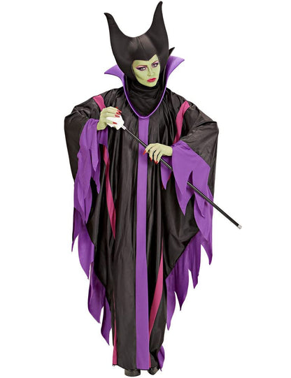 Maleficient kostüüm naistele, M-XL, kleit ja peakate