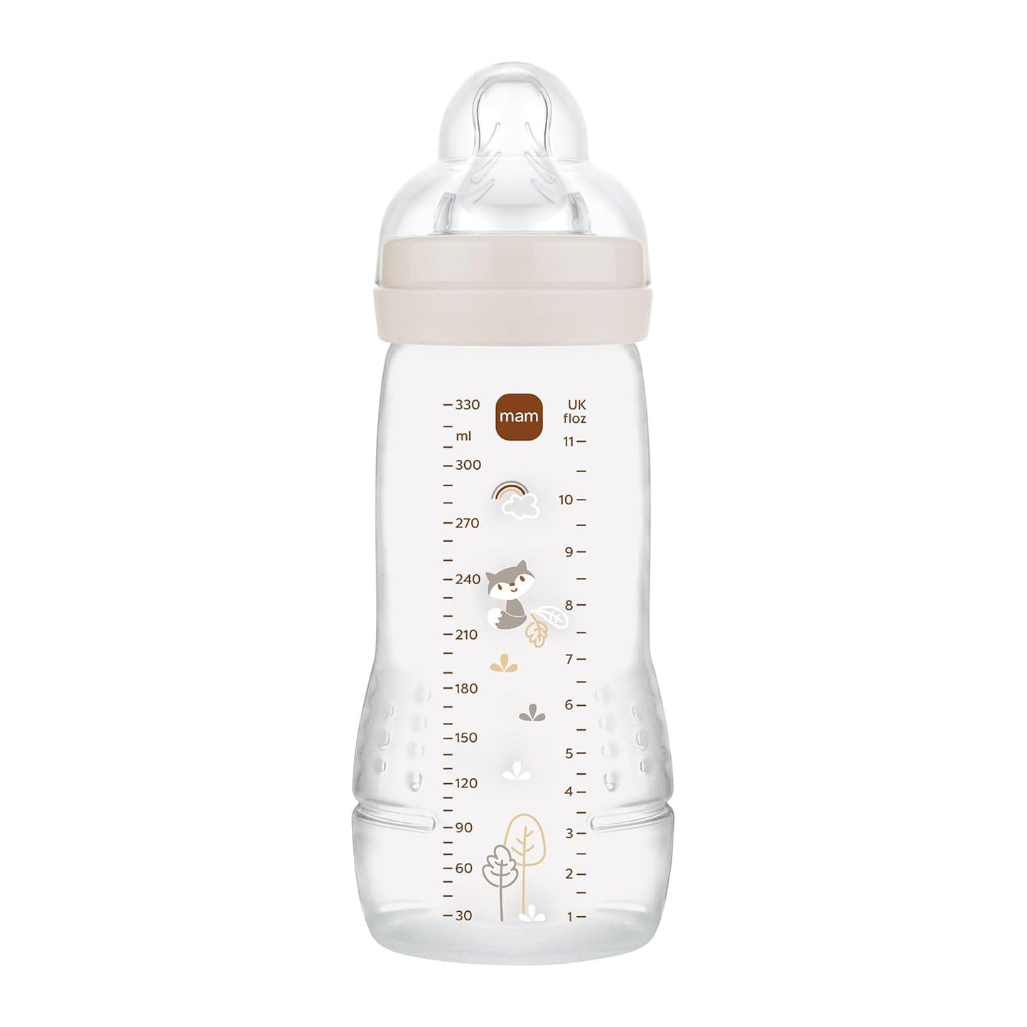 MAM Easy Active lutipudel 330 ml, beež, alates 4. elukuust