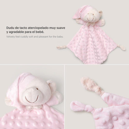 Interbaby beebiteki ja kaisuteki komplekt karuga, roosa