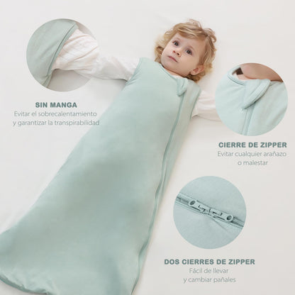 Mosebears beebi magamiskott 2.5 TOG, bambuskiud, Calm Sage, L (18–36 kuud)
