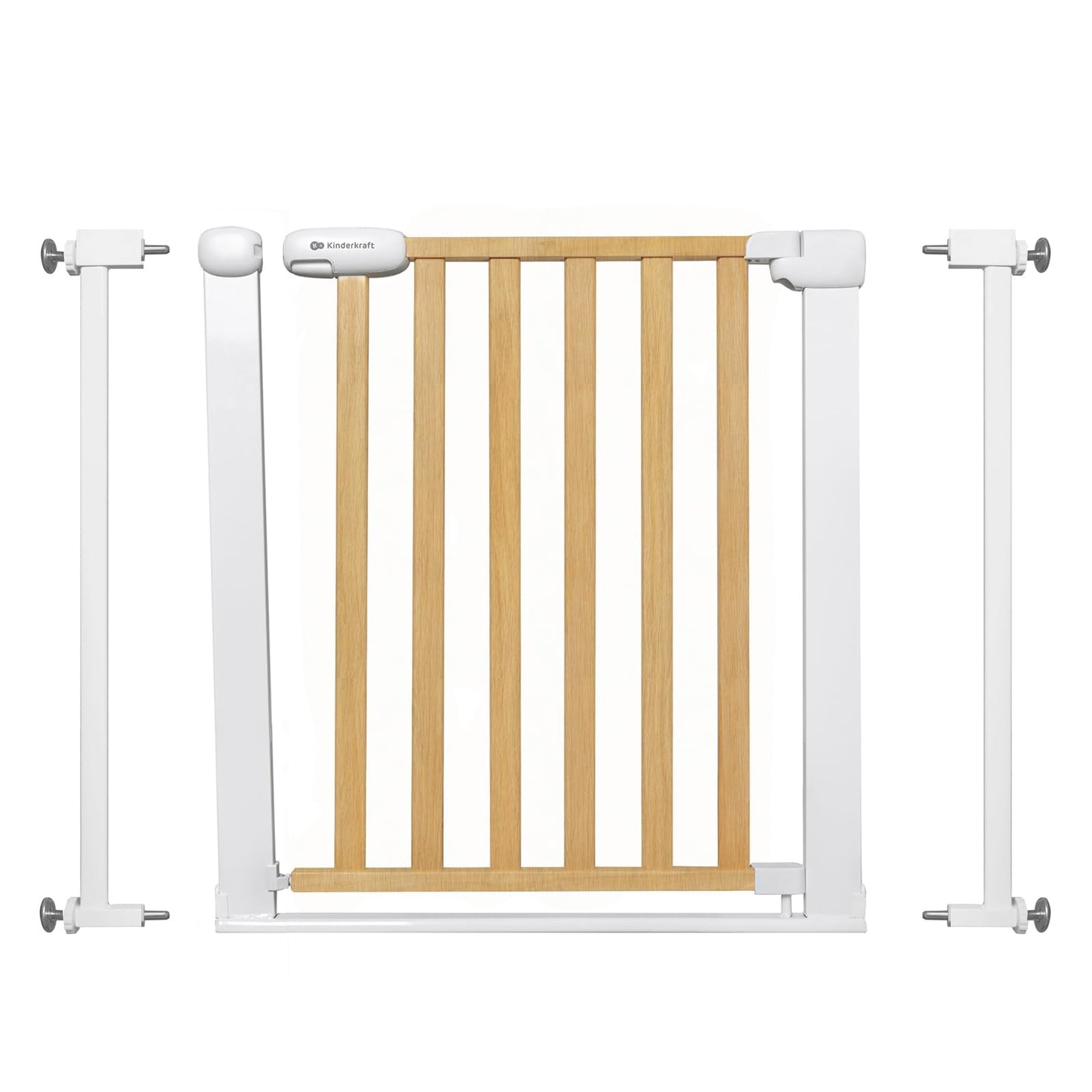 Kinderkraft LOCK&GO turvavärav, 75–103 cm, puitviimistlus