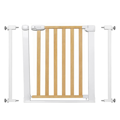Kinderkraft LOCK&GO turvavärav, 75–103 cm, puitviimistlus