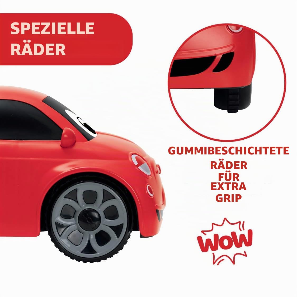 Chicco FIAT 500 RC kaugjuhitav sportauto, 2,4 GHz, 2-6 a