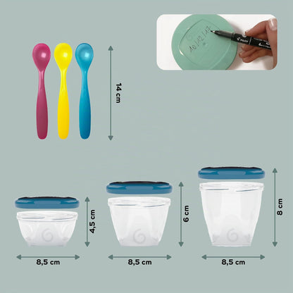 Babymoov Babybols ruoka-astiasetti, 15-osainen, A004310, monivärinen