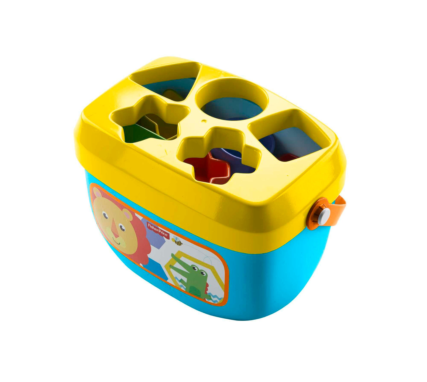 Fisher-Price värvilised klotsid ämbris, sorteerimis- ja ladumismäng, 10 tk, 6+ kuud