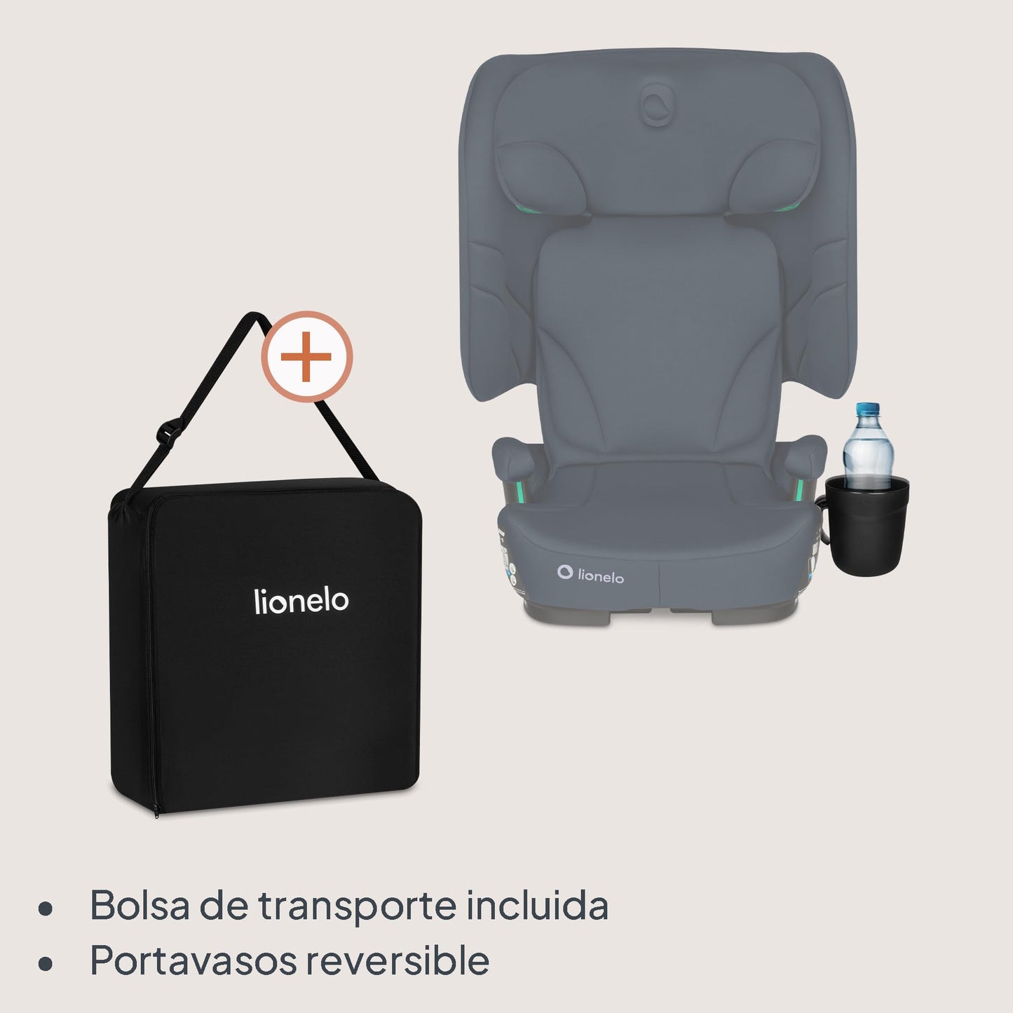 Lionelo Orin i-Size turvatool 100–150 cm ISOFIX, kokkuvolditav, (tumesinine)