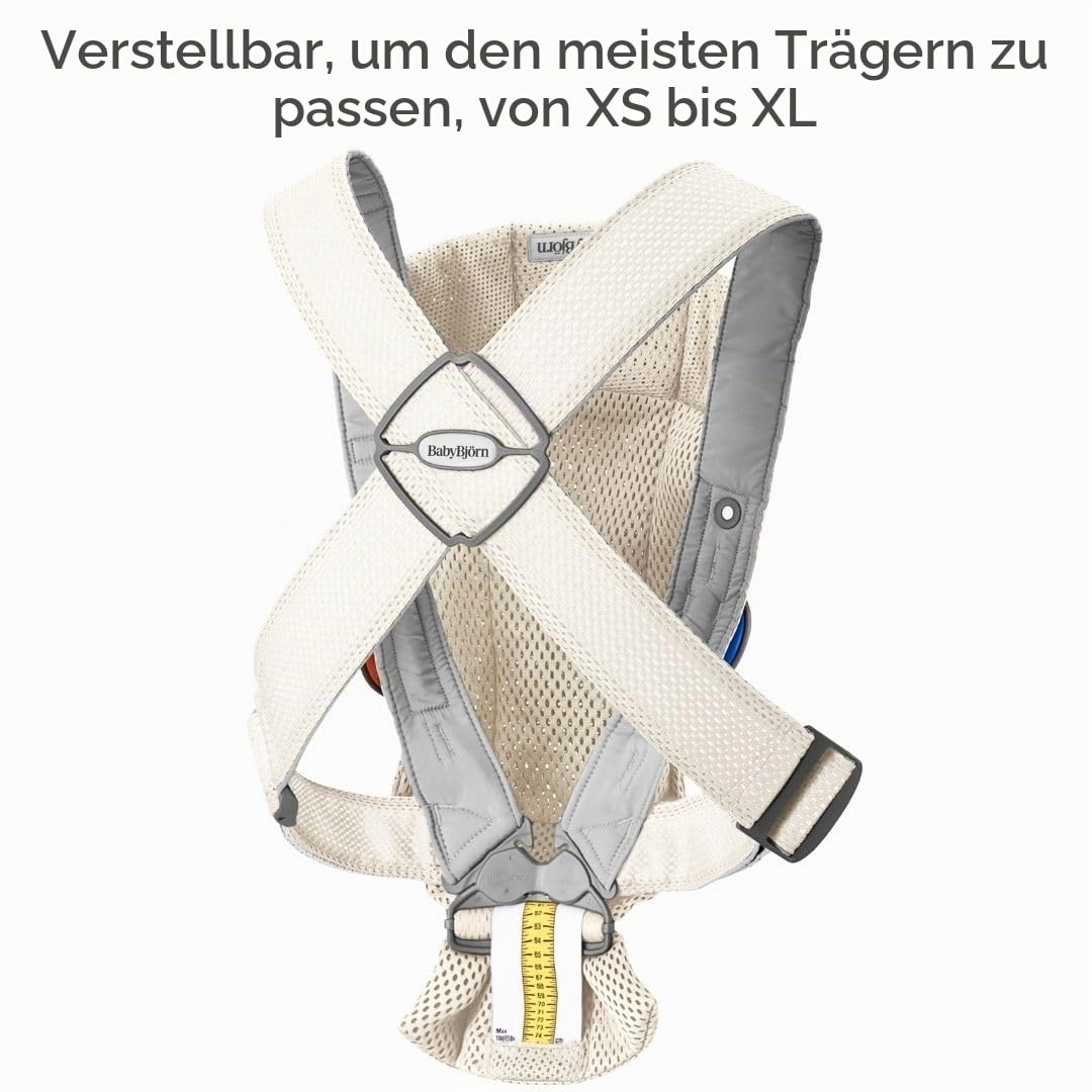 BabyBjörn Mini -kantoreppu, 3D-verkkokangas, kerma