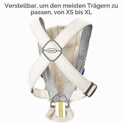 BabyBjörn Mini -kantoreppu, 3D-verkkokangas, kerma