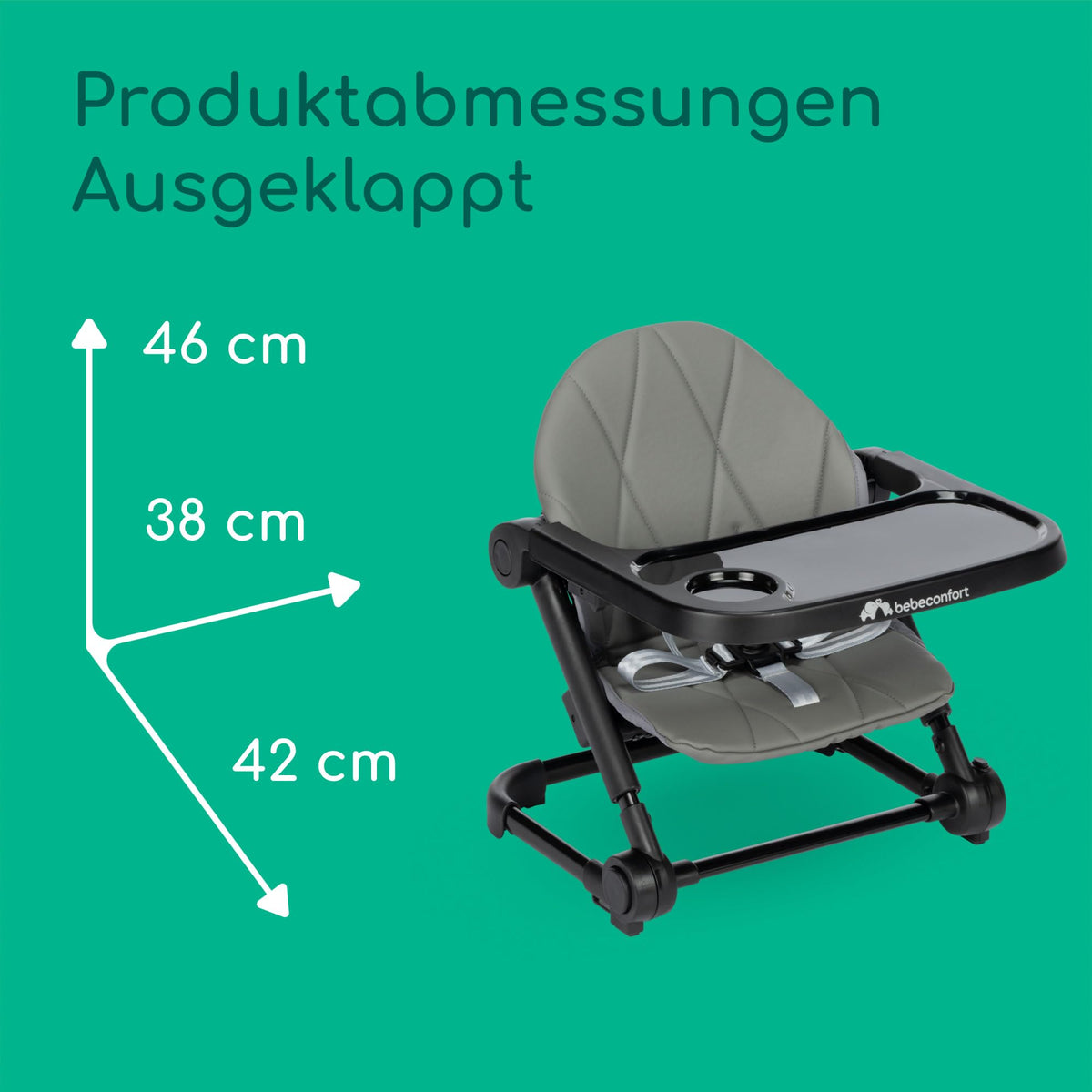 Bebeconfort Moly söögitooli iste, 6 kuud–3 aastat, 9–15 kg, Tinted Grey