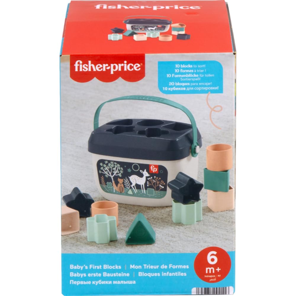 Fisher-Price Baby’s First Blocks kujundite sorteerimismäng, 10 osa, 6+ kuud