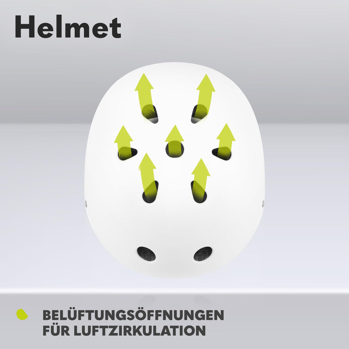 Lionelo Helmet lasten kypärä, säädettävä 50-56 cm, leukasuojalla, valkoinen