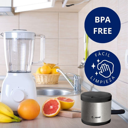 Jané roostevabast terasest termosekomplekt 2 × 500 ml, must/teras