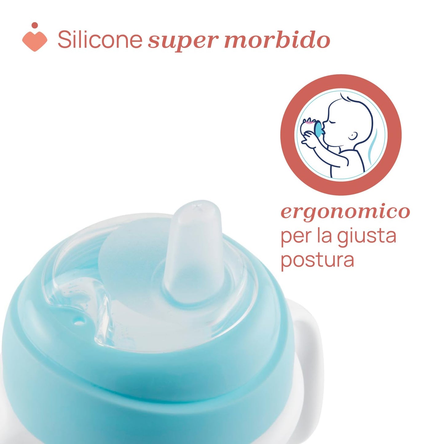 Chicco Transition Cup lekkekindel joogitops 200 ml, 4+, sinine