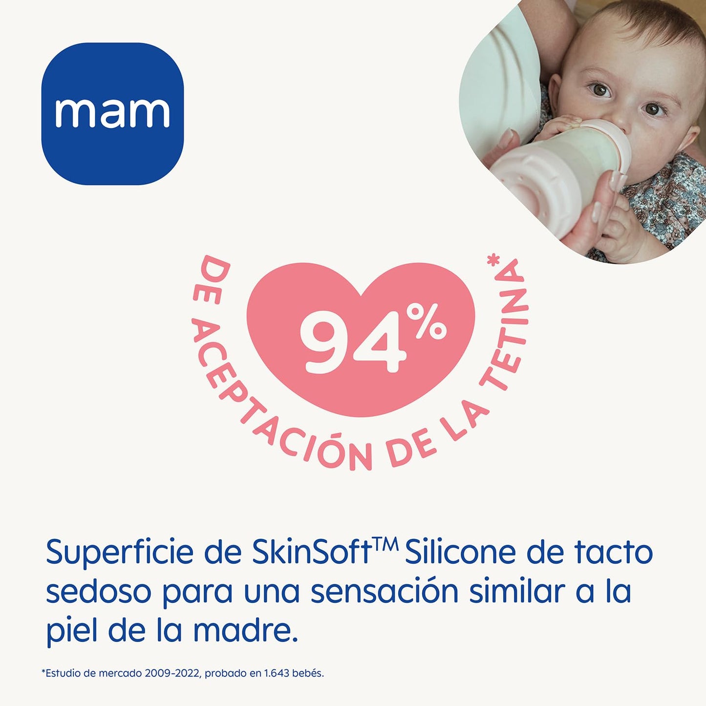 MAM Easy Start Anti-Colic lutipudel 160 ml, roosa (0+ kuud)