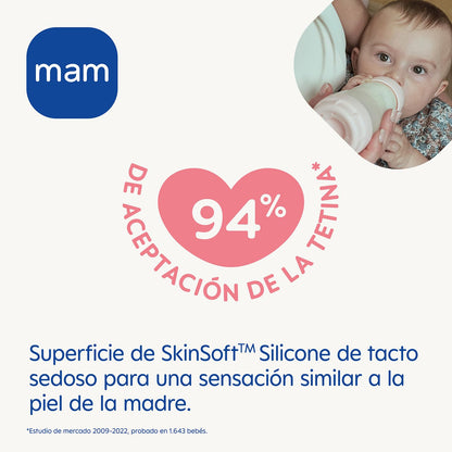 MAM Easy Start Anti-Colic lutipudel 160 ml, roosa (0+ kuud)
