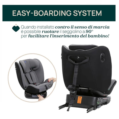 Chicco Unico Evo I-Size turvatool, 0–36 kg, pöörlev Isofix 360°