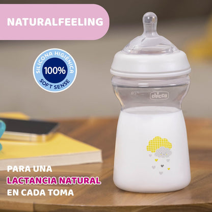 Chicco Natural Feeling koolikuid vähendav lutipudel 330 ml, 6+ kuud