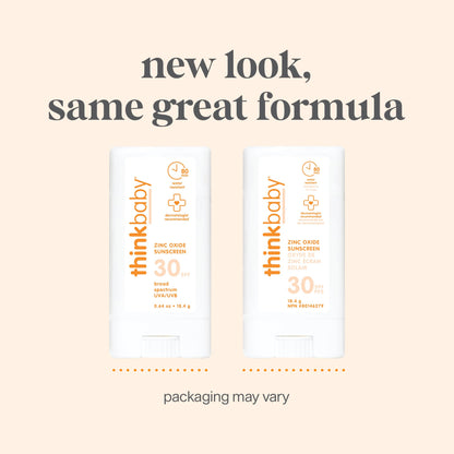 Thinkbaby mineraalne päikesekaitsepulk SPF 30, 18 g, valge/oranž