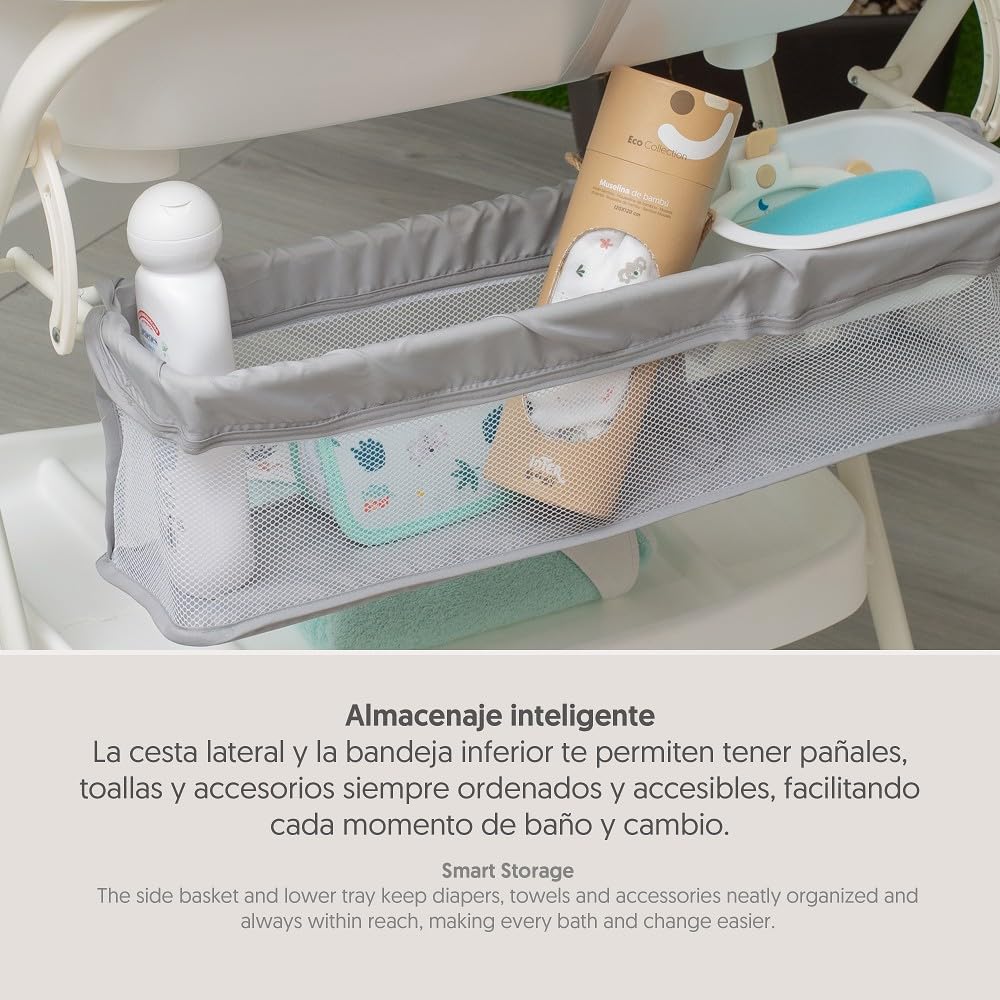 Interbaby "Dino" kokkupandav beebivann aluse, mähkimisaluse ja eemaldatava vannitoega
