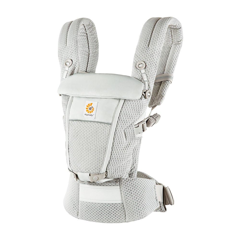 Ergobaby Adapt beebikandekott, SoftFlex Mesh, 3 kandeasendit, Pearl Grey
