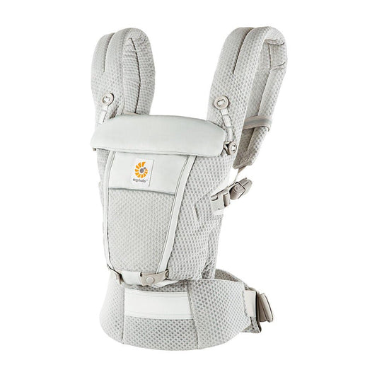 Ergobaby Adapt beebikandekott, SoftFlex Mesh, 3 kandeasendit, Pearl Grey