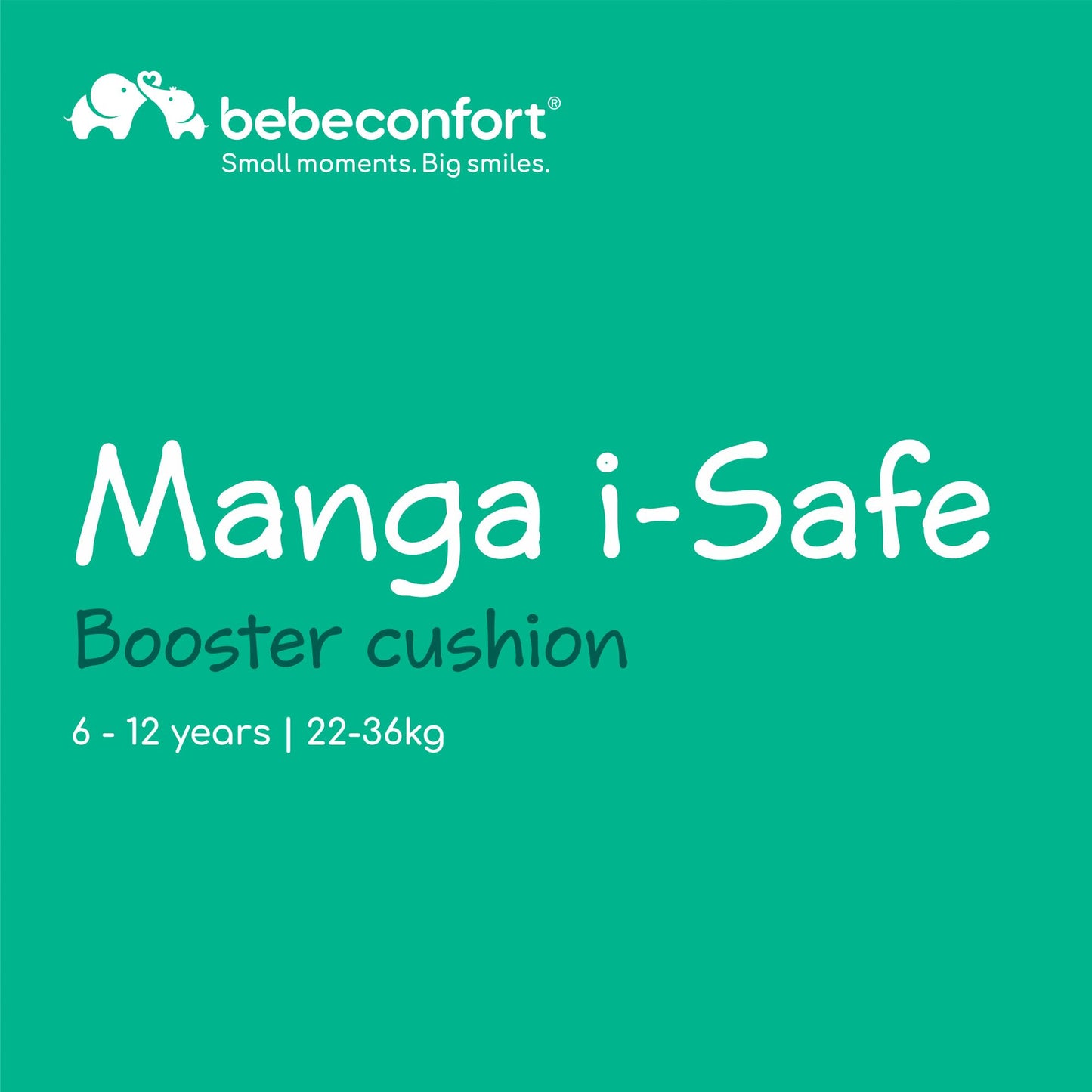 Bebeconfort Manga i-Safe turvaiste (booster), 125–150 cm, Full Sunset, kerge ja mugav
