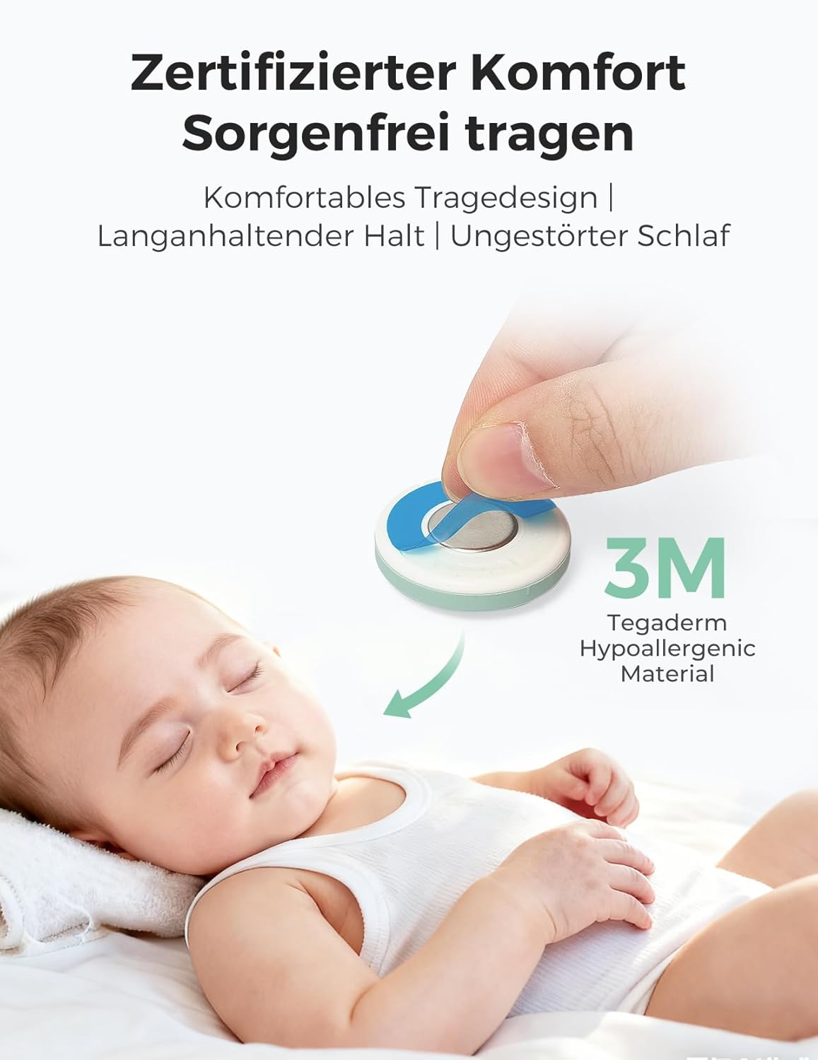 Momcozy beebitermomeeter, digitaalne nutirakendusest jälgitav, 180h aku